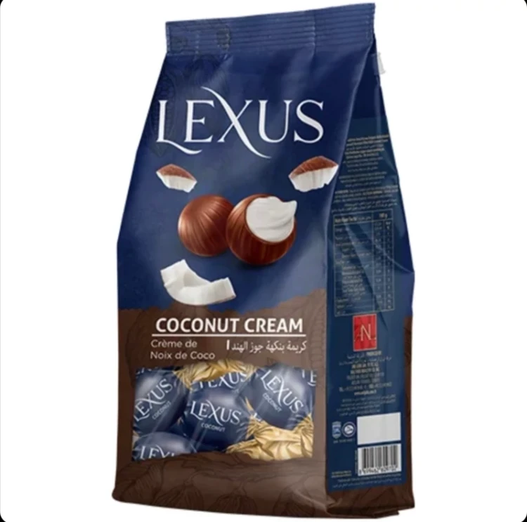 شکلات لکسوس با کرم نارگیل Lexus Coconut Cream 400g(اورجینال)