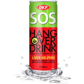 نوشیدنی انرژی زا SOS HANGOVER DRINK حجم ۲۵۰ میلی لیتر 24 عددی