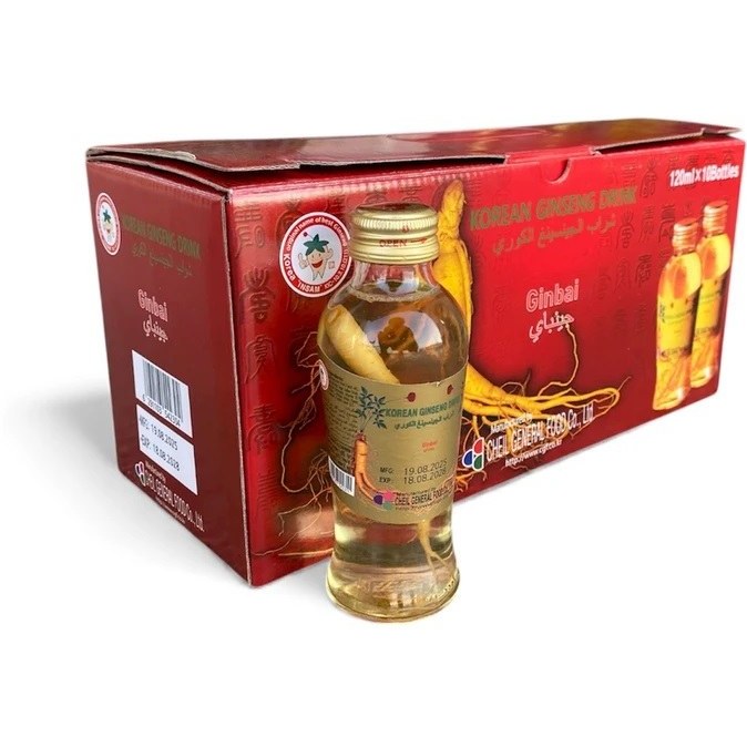 نوشیدنی جنسینگ ریشه ۱۲۰میل won ki sam اکسیر جوانی (جعبه 10 عددی)